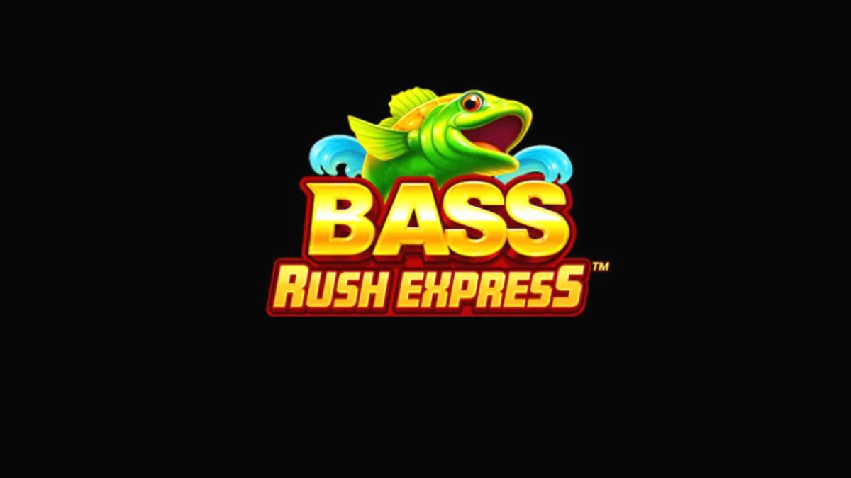 Tampilan visual slot Bass Rush Express dengan tema pemancingan di danau