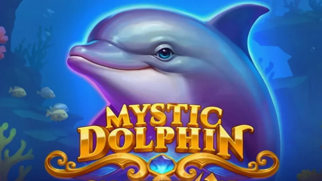 Tampilan layar permainan slot Mystic Dolphin Charge Up dengan tema bawah laut yang cerah.